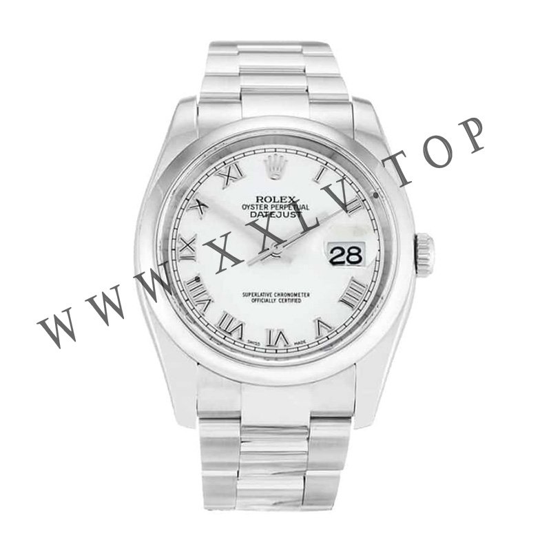 rolex oyster perpetual datejust white dial 116200