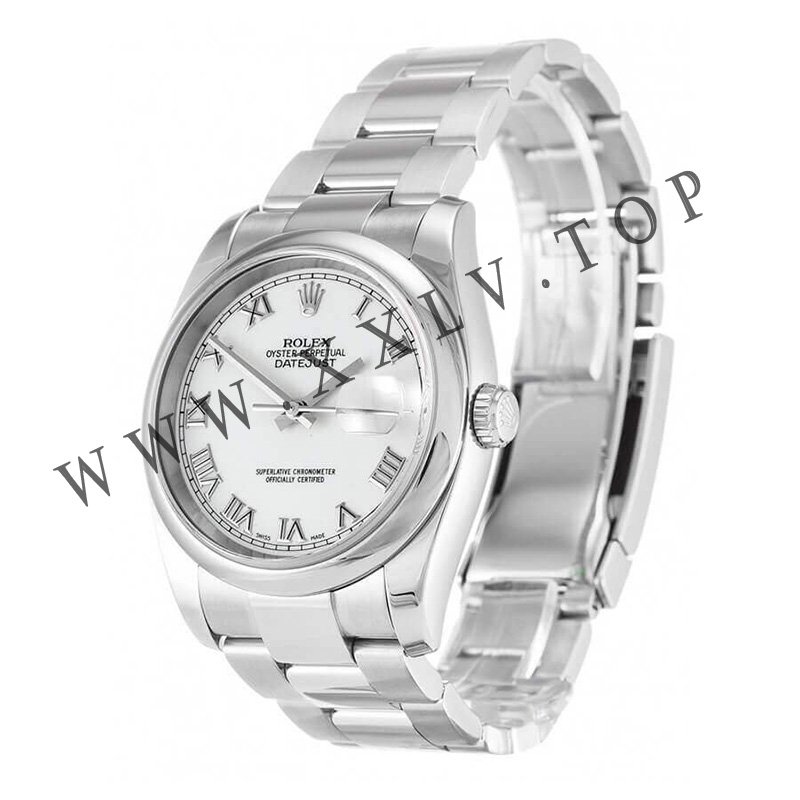 rolex oyster perpetual datejust white dial 116200