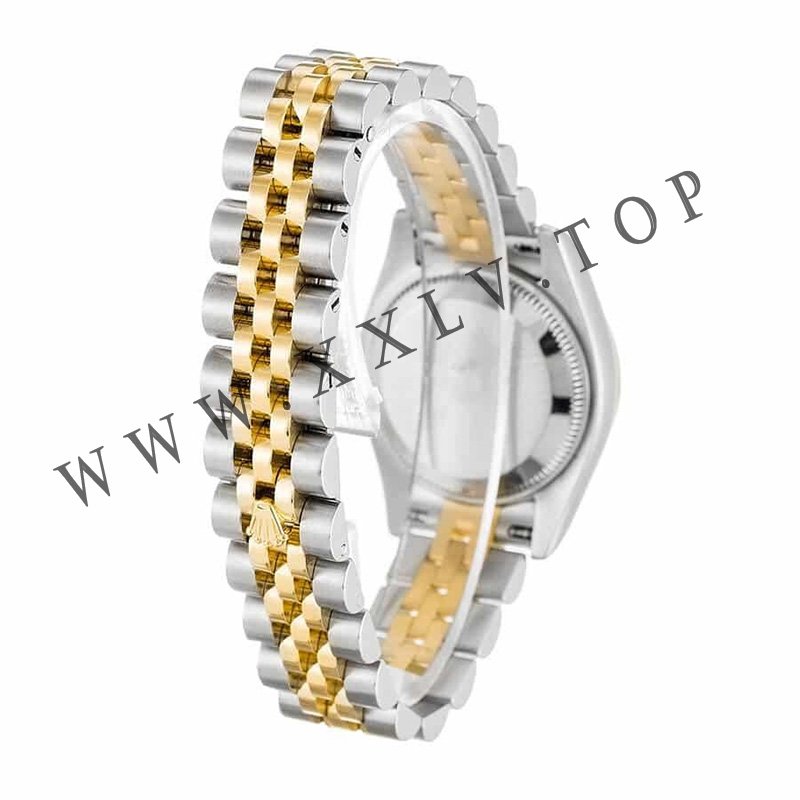 rolex datejust 179173 yellow gold & diamond silver dial