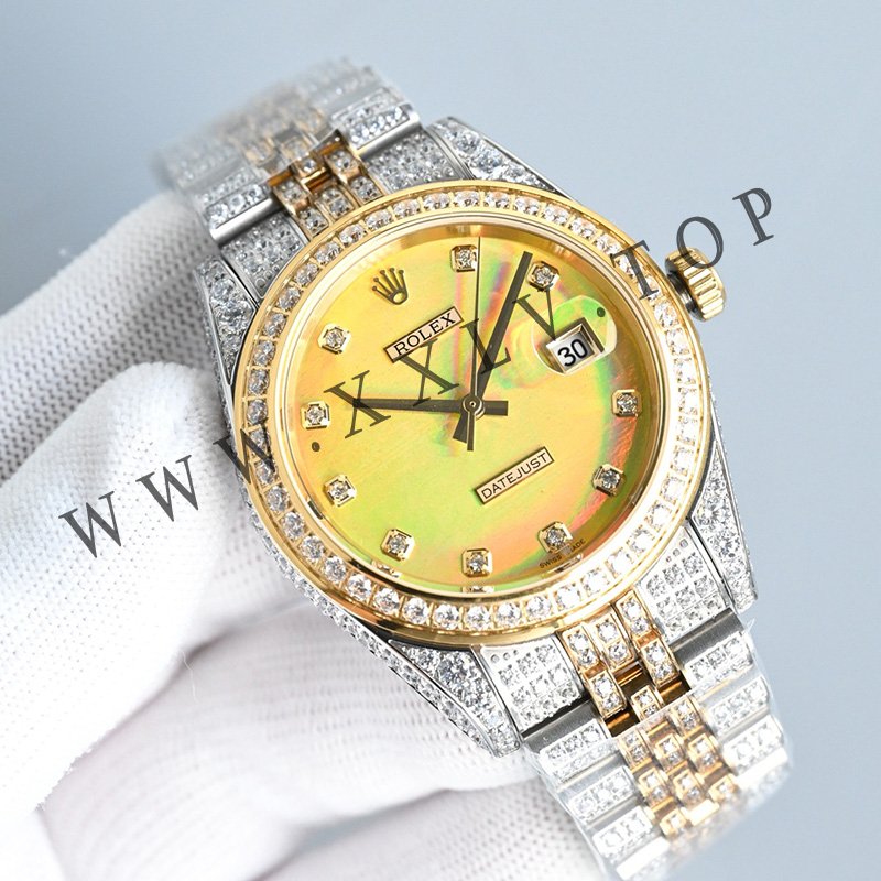 rolex journal 41mm calibre 3255 over 2000 diamonds