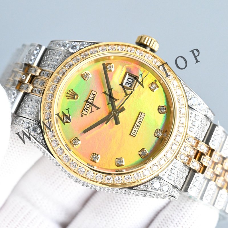 rolex journal 41mm calibre 3255 over 2000 diamonds