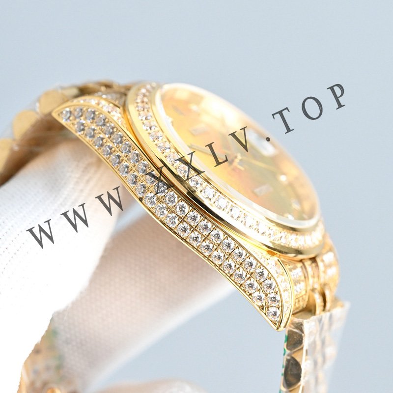rolex journal 41mm calibre 3255 over 2000 diamonds