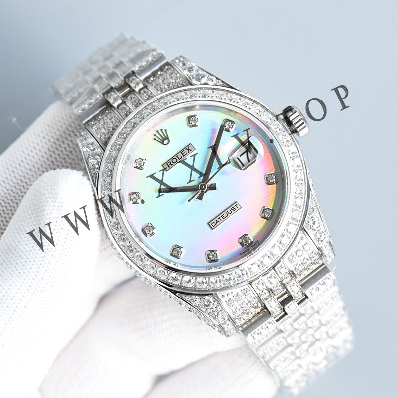 rolex journal 41mm calibre 3255 over 2000 diamonds