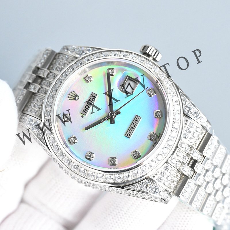 rolex journal 41mm calibre 3255 over 2000 diamonds