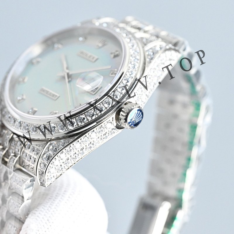 rolex journal 41mm calibre 3255 over 2000 diamonds