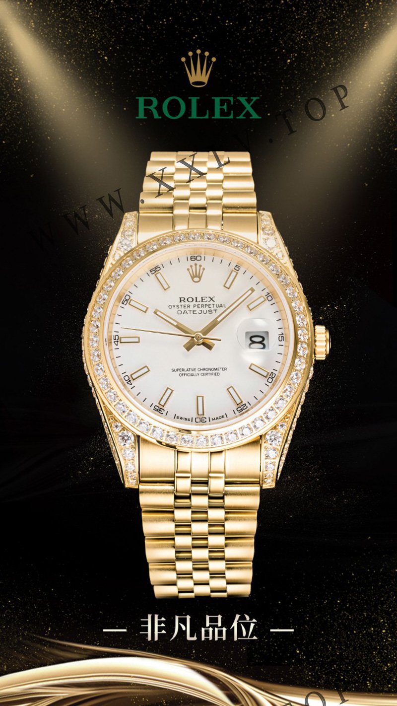 rolex journal 41mm calibre 3255 over 800 diamonds