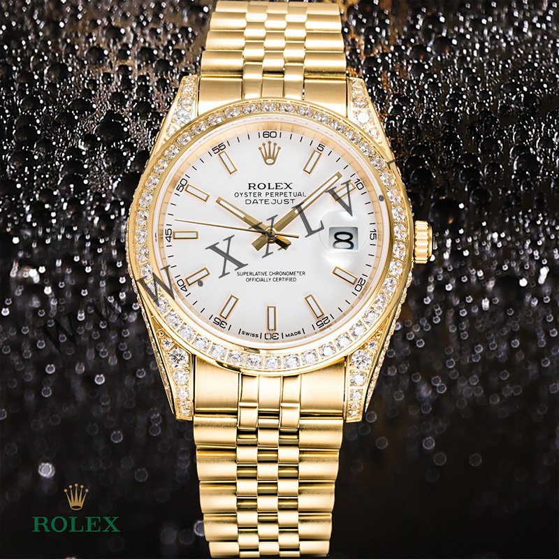 rolex journal 41mm calibre 3255 over 800 diamonds