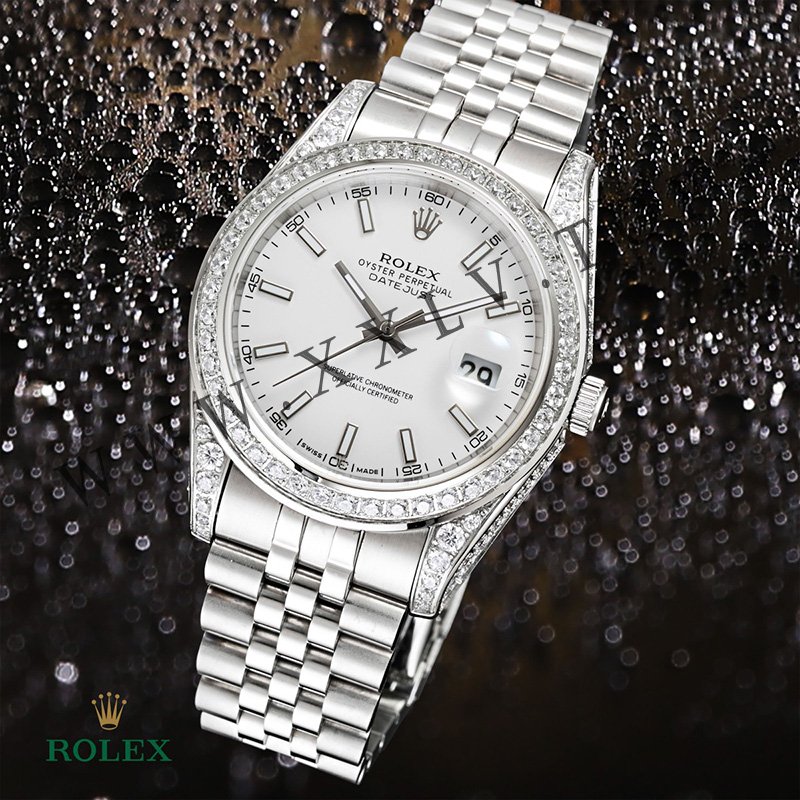 rolex journal 41mm calibre 3255 over 800 diamonds