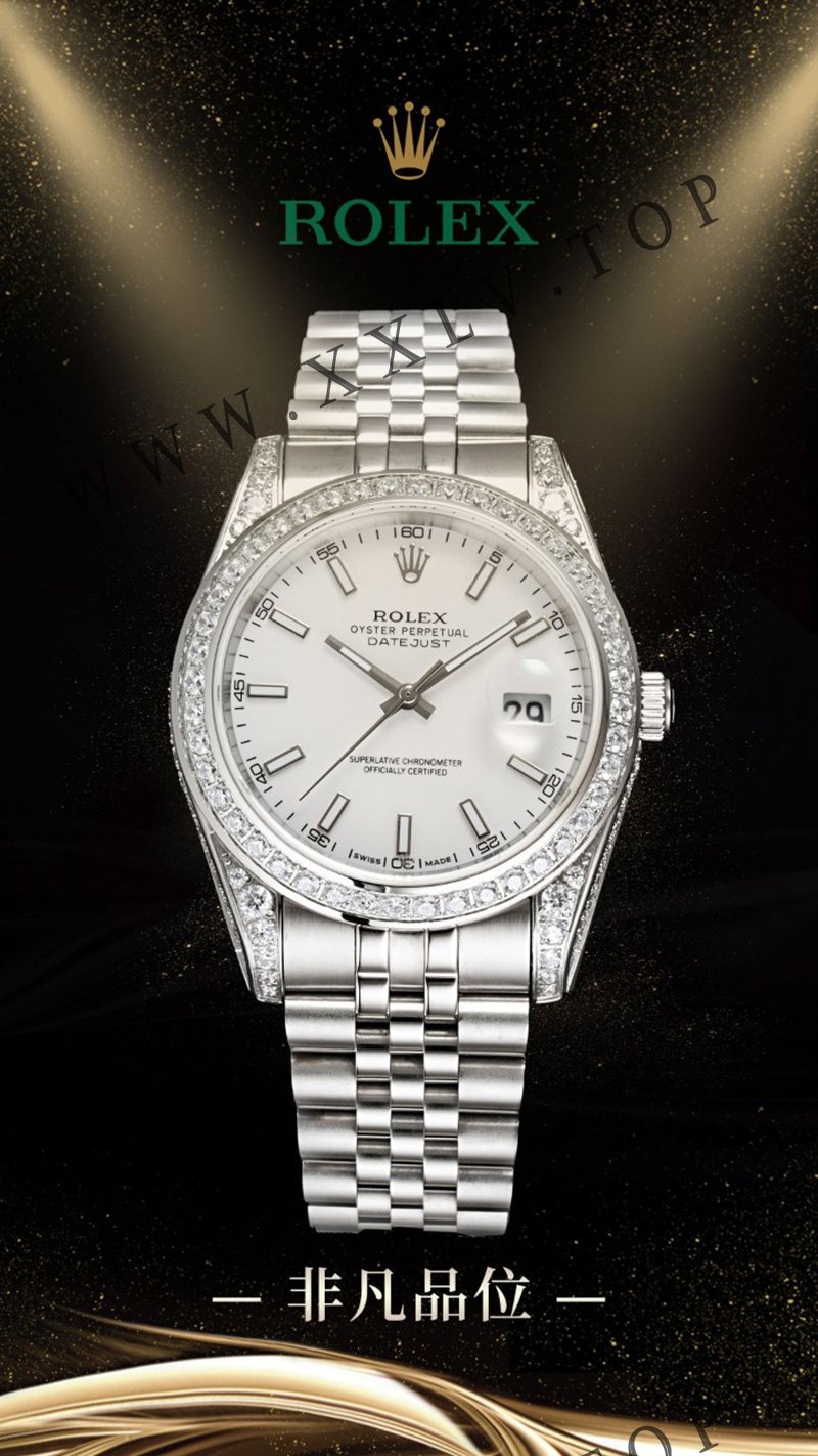 rolex journal 41mm calibre 3255 over 800 diamonds