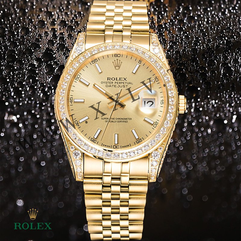 rolex journal 41mm calibre 3255 over 800 diamonds