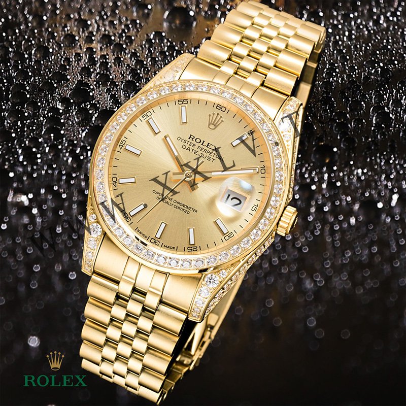 rolex journal 41mm calibre 3255 over 800 diamonds