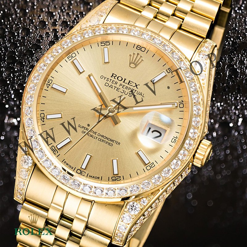 rolex journal 41mm calibre 3255 over 800 diamonds