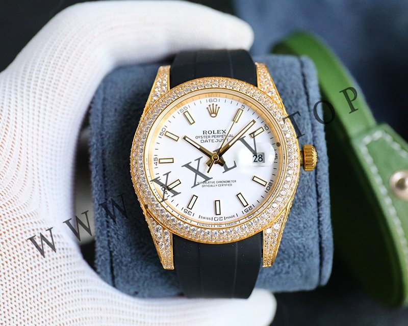 rolex journal 41mm calibre 3255 over 800 diamonds