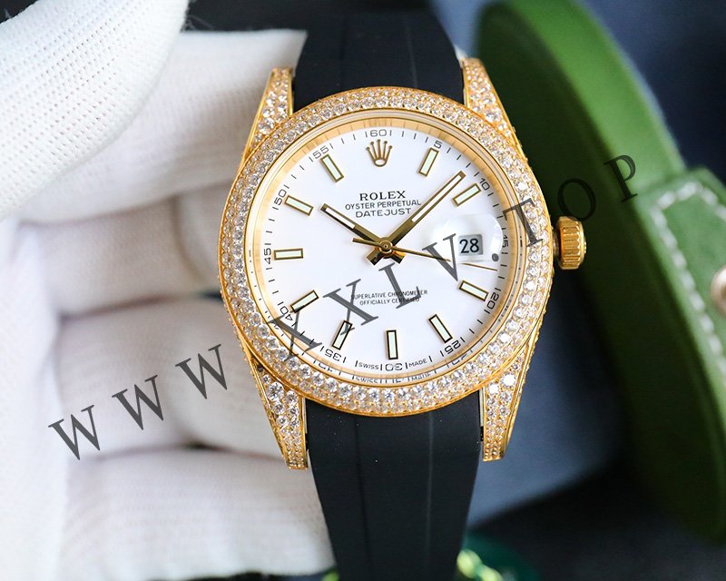 rolex journal 41mm calibre 3255 over 800 diamonds