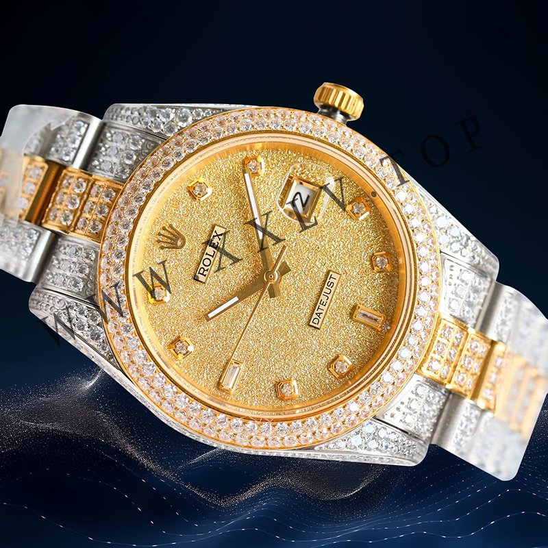 rolex journal 41mm calibre 3255 over 800 diamonds