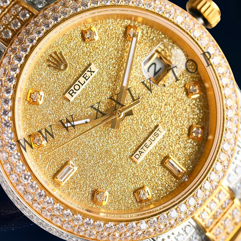 rolex journal 41mm calibre 3255 over 800 diamonds