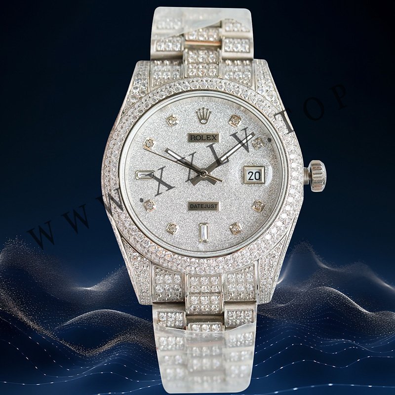 rolex journal 41mm calibre 3255 over 800 diamonds