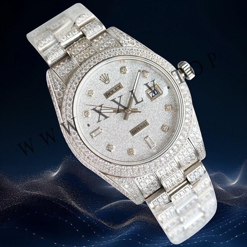 rolex journal 41mm calibre 3255 over 800 diamonds