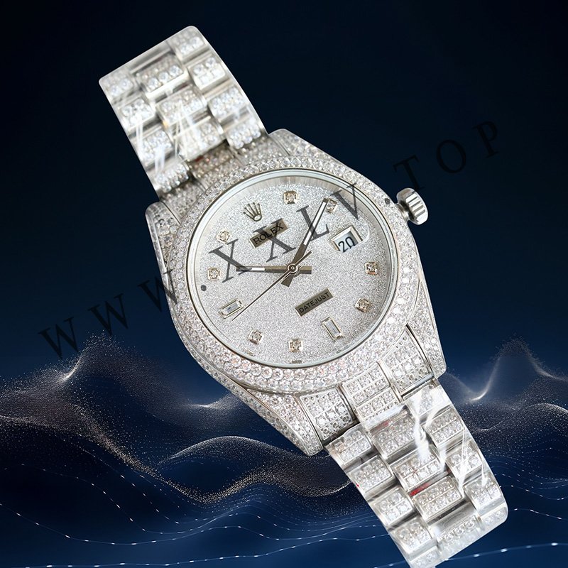 rolex journal 41mm calibre 3255 over 800 diamonds