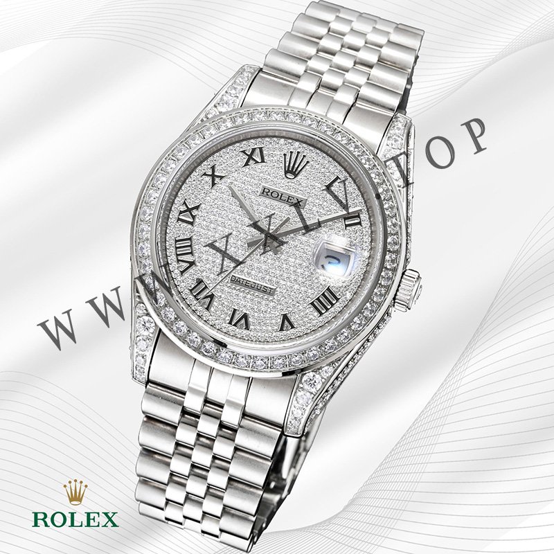 rolex journal 41mm calibre 3255 over 2000 diamonds