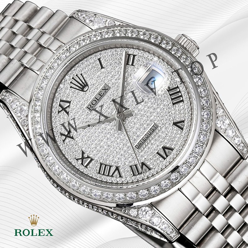 rolex journal 41mm calibre 3255 over 2000 diamonds