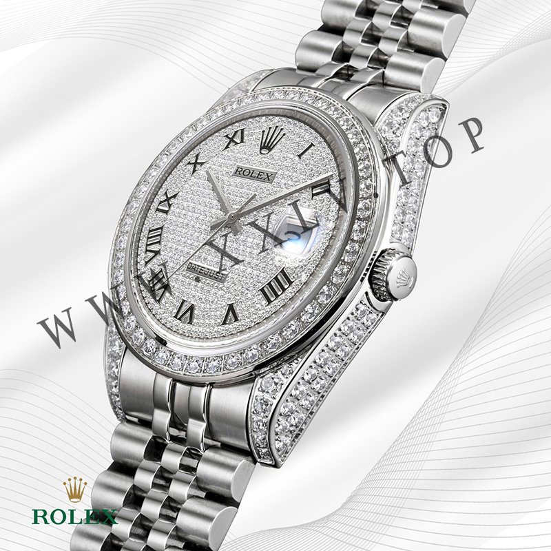 rolex journal 41mm calibre 3255 over 2000 diamonds