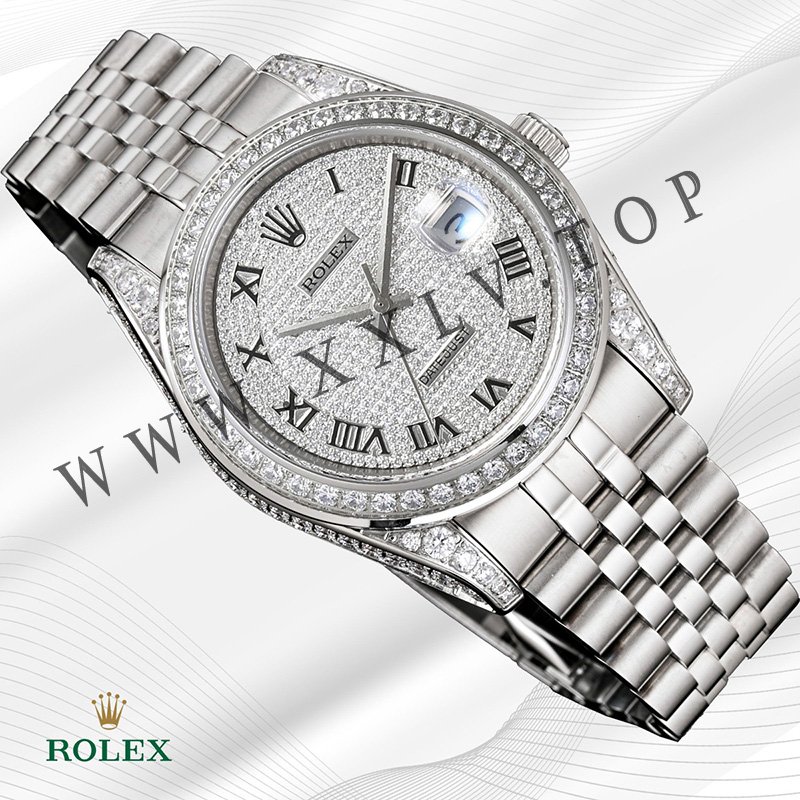 rolex journal 41mm calibre 3255 over 2000 diamonds