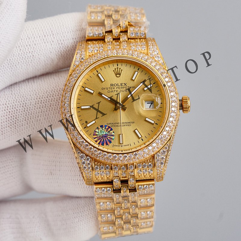 rolex journal 41mm calibre 3255 over 2000 diamonds