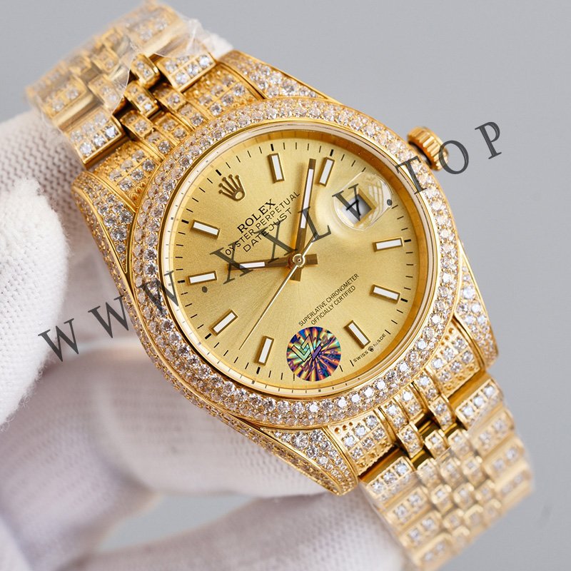 rolex journal 41mm calibre 3255 over 2000 diamonds