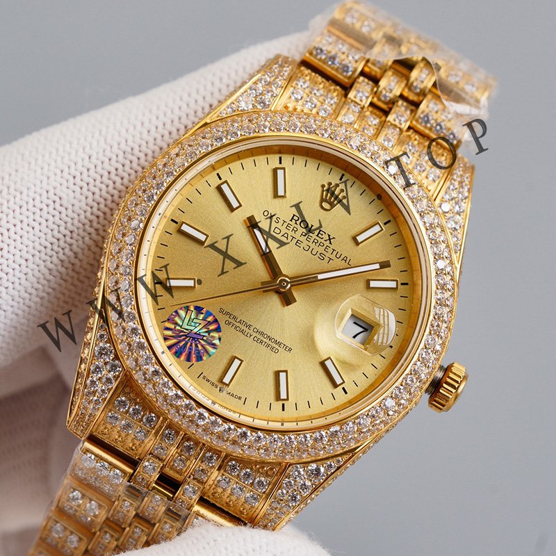 rolex journal 41mm calibre 3255 over 2000 diamonds
