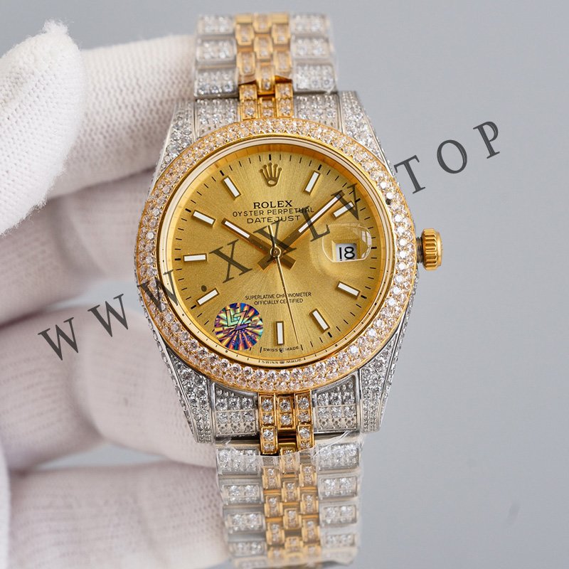 rolex journal 41mm calibre 3255 over 2000 diamonds