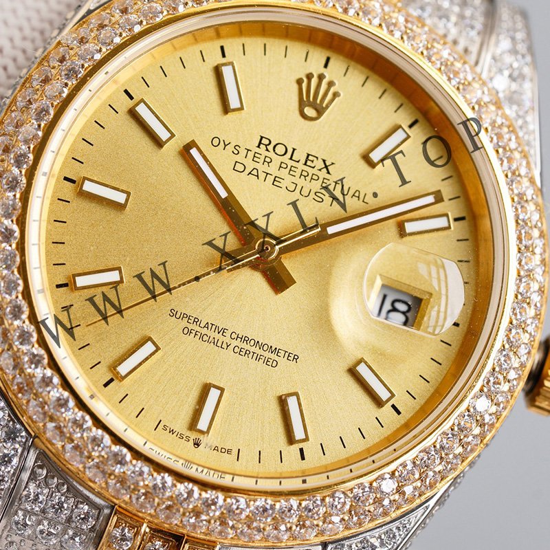 rolex journal 41mm calibre 3255 over 2000 diamonds