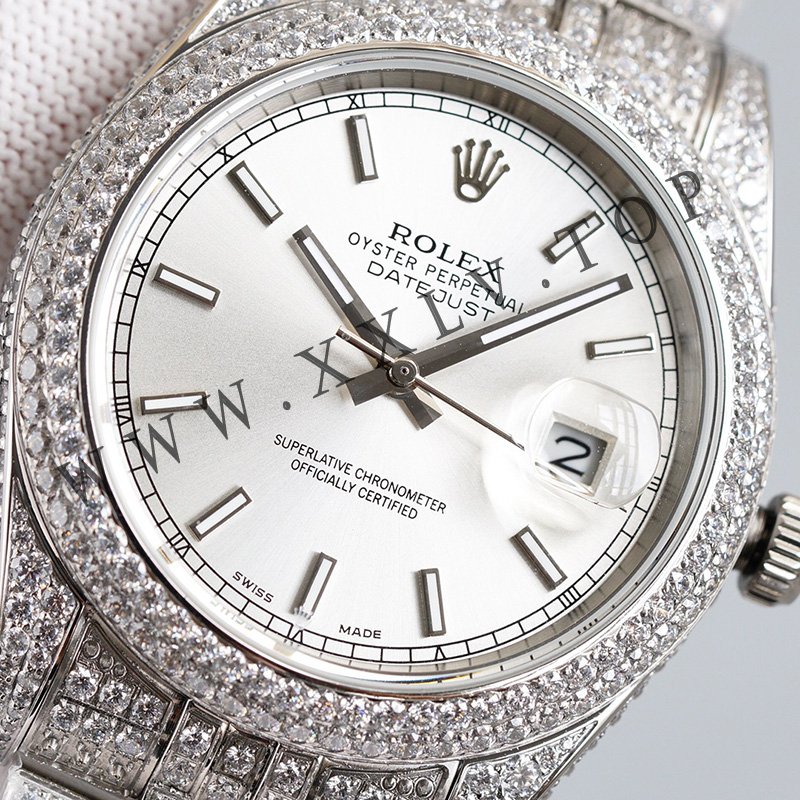 rolex journal 41mm calibre 3255 over 2000 diamonds