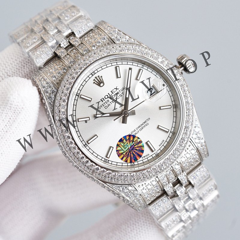 rolex journal 41mm calibre 3255 over 2000 diamonds